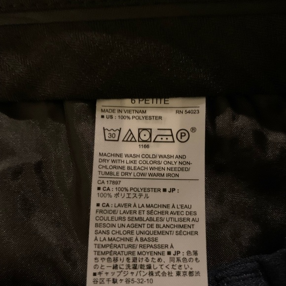 J. Crew navy with red tuxedo stripe cropped pants military size 6 petite - Picture 10 of 10